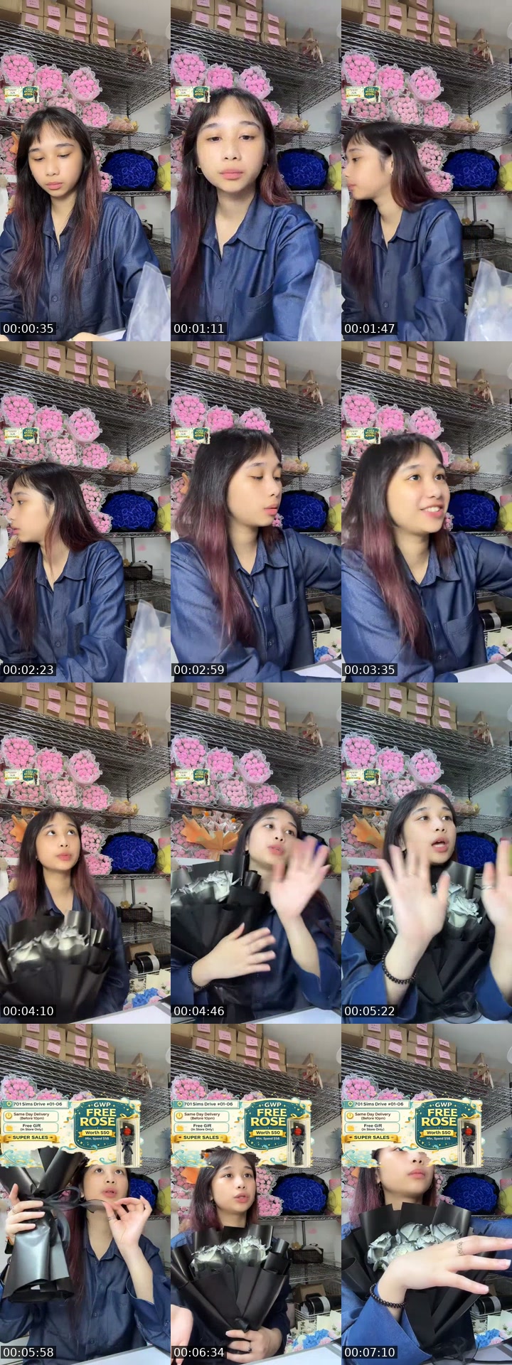 @flowershopsg TikTok live from 2026-07-12