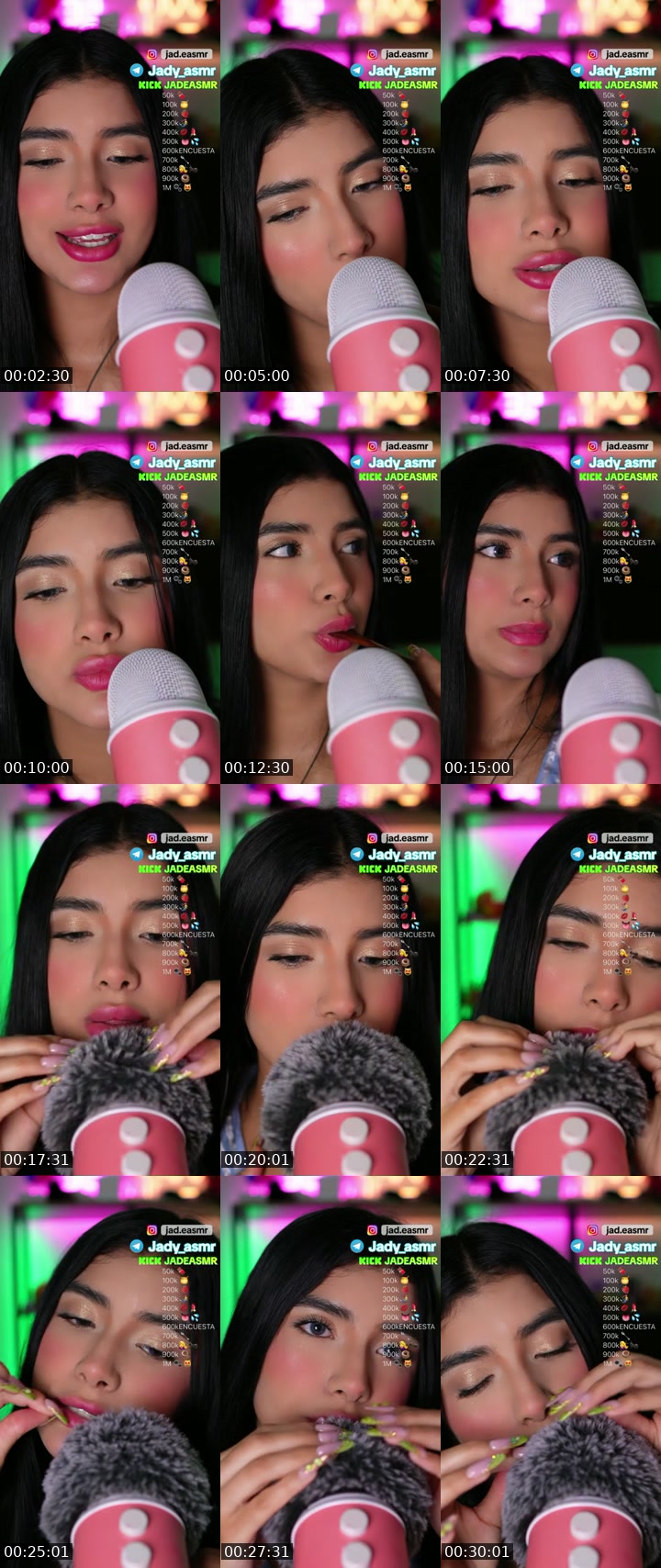 TikTok live: #ASMR by @jadylovve