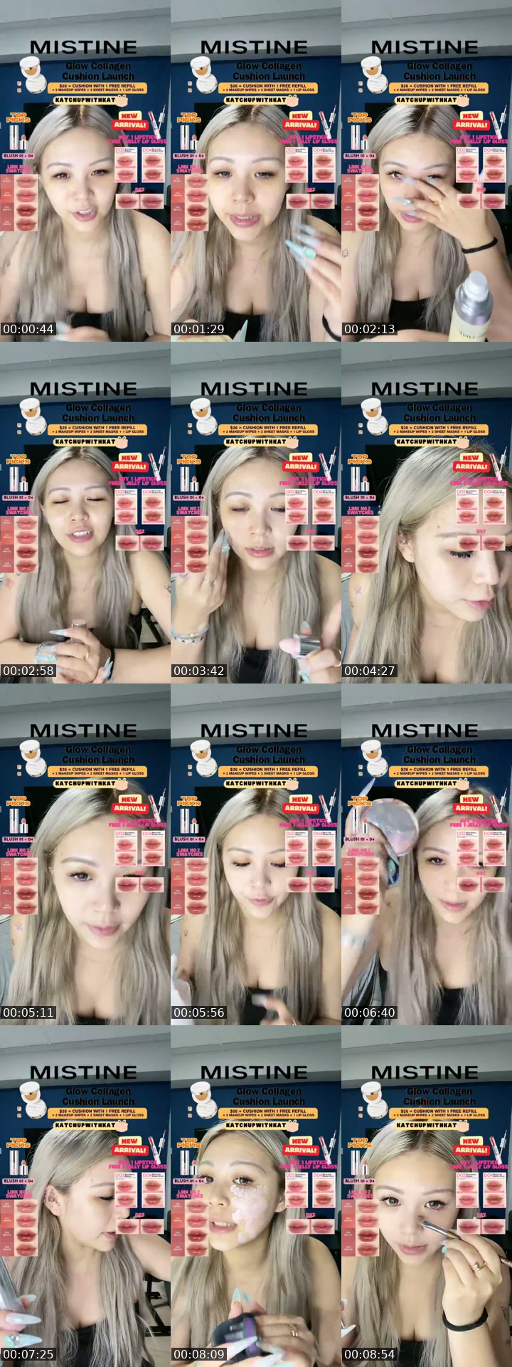 TikTok live: MISTINE by @xktrine
