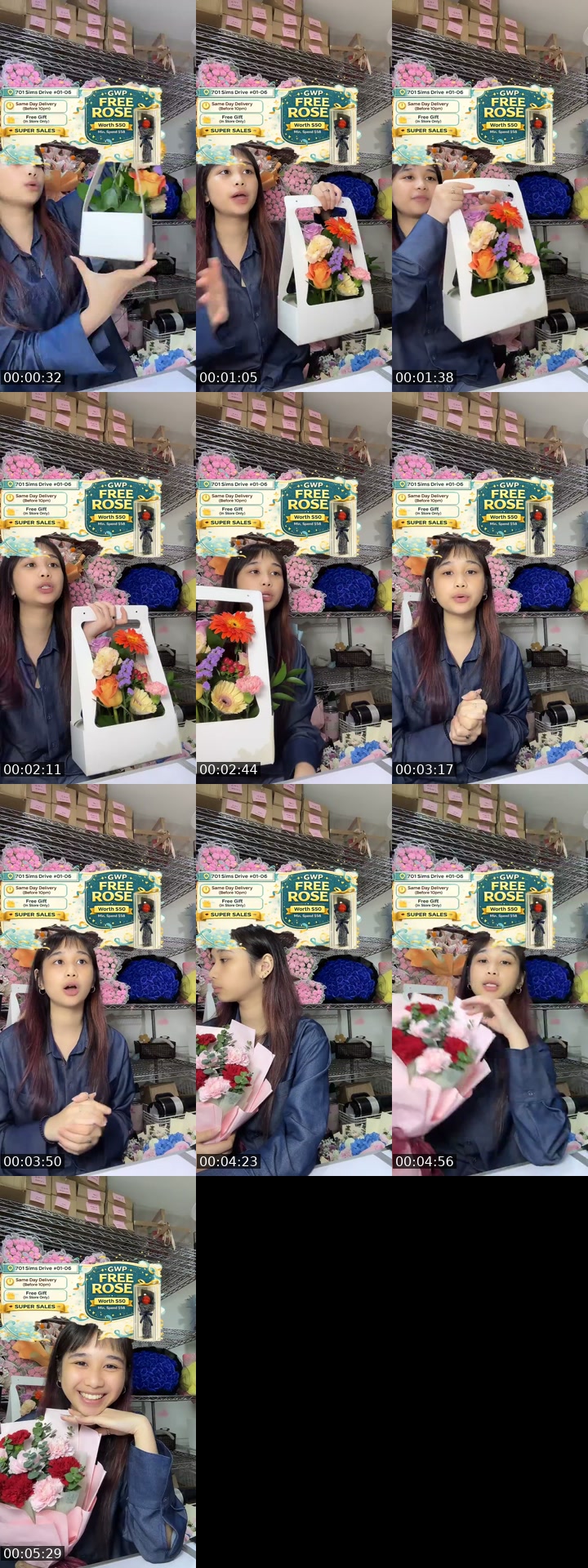 @flowershopsg TikTok live from 2026-07-12