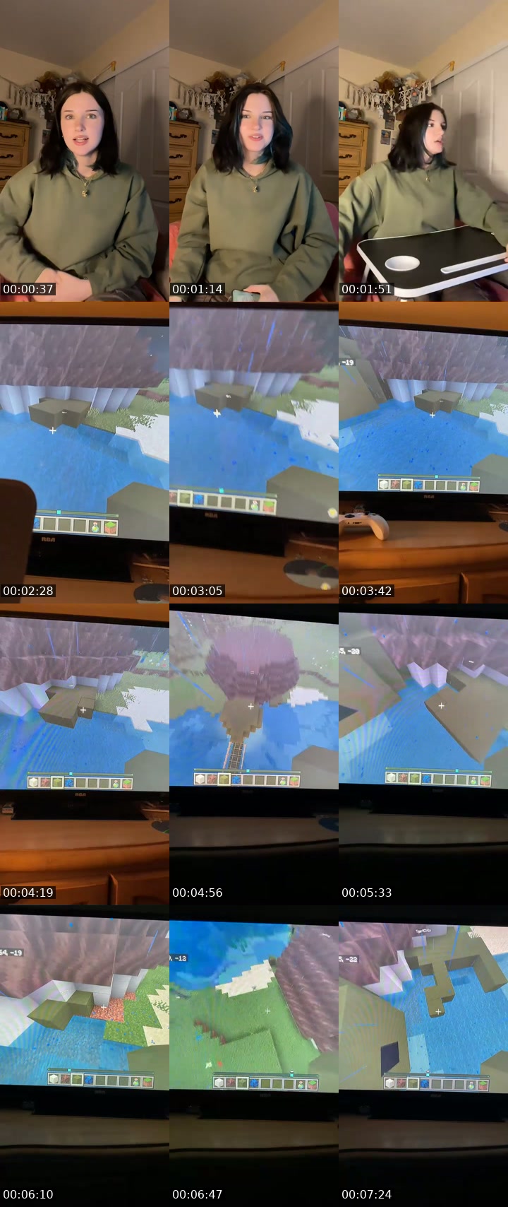 United States TikTok live: Chats  Minecraft Buildin’ by @gr33n.t3a.bb