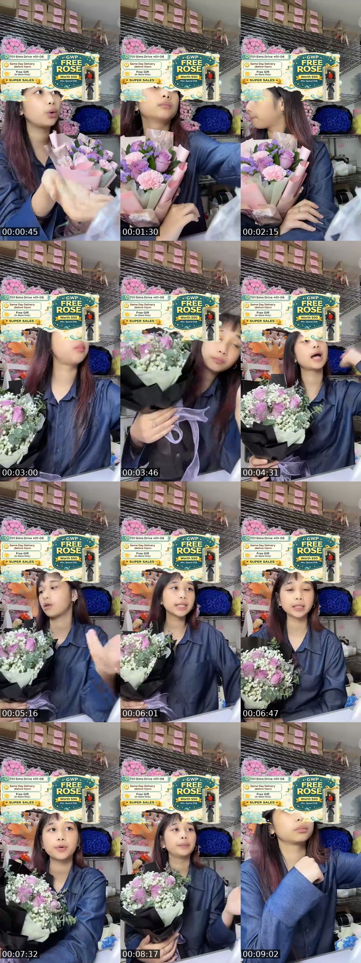 @flowershopsg TikTok live from 2026-07-12