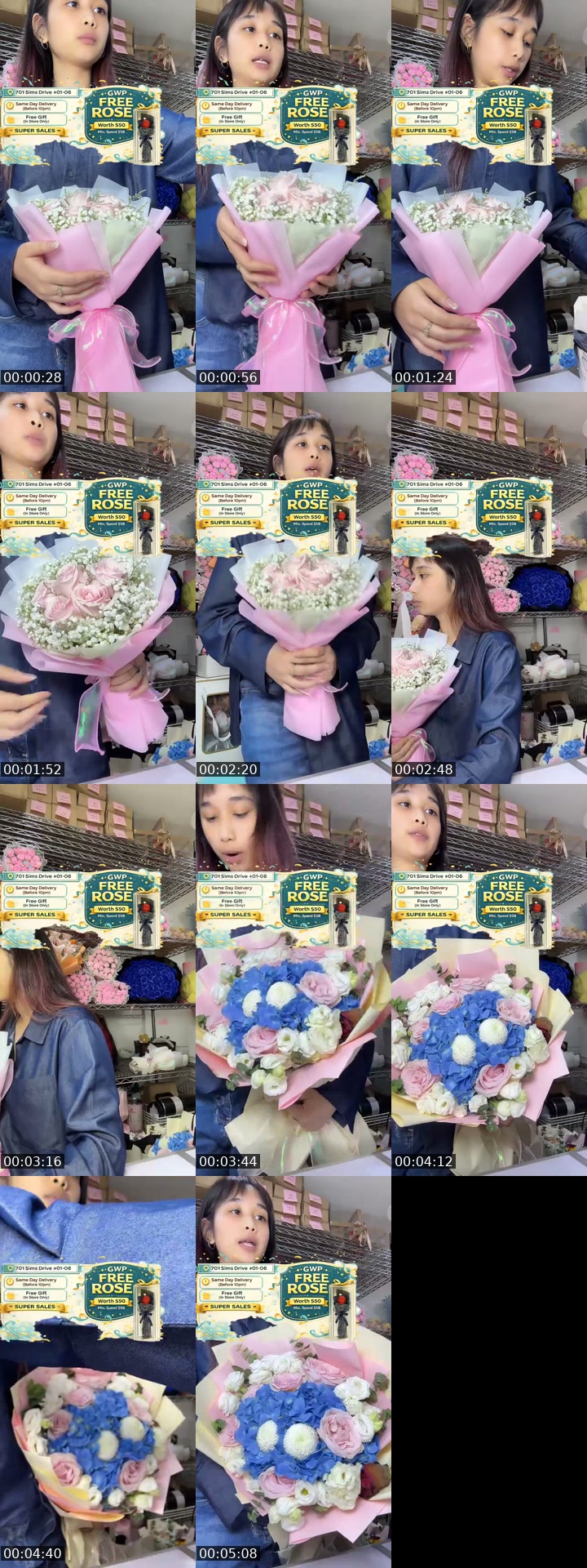 @flowershopsg TikTok live from 2026-07-12