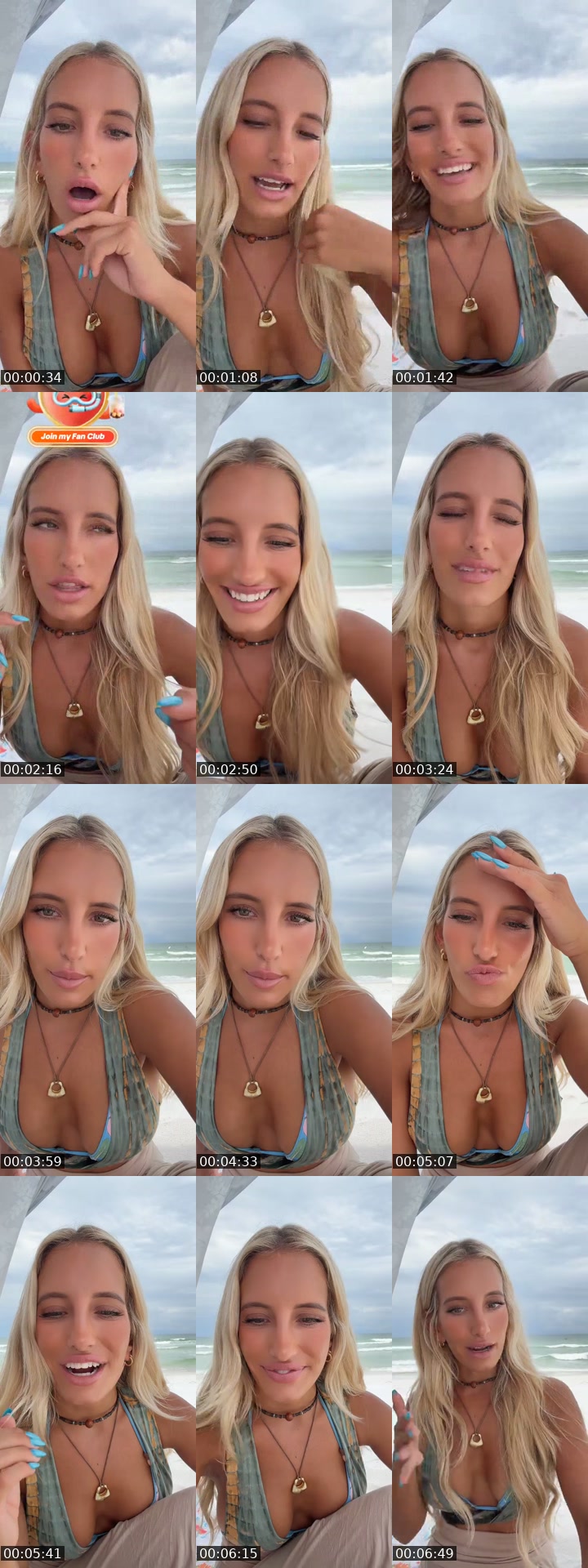 TikTok live: Hannah 🍌’s live - Beach live ⛈️ by @hannahkotickk