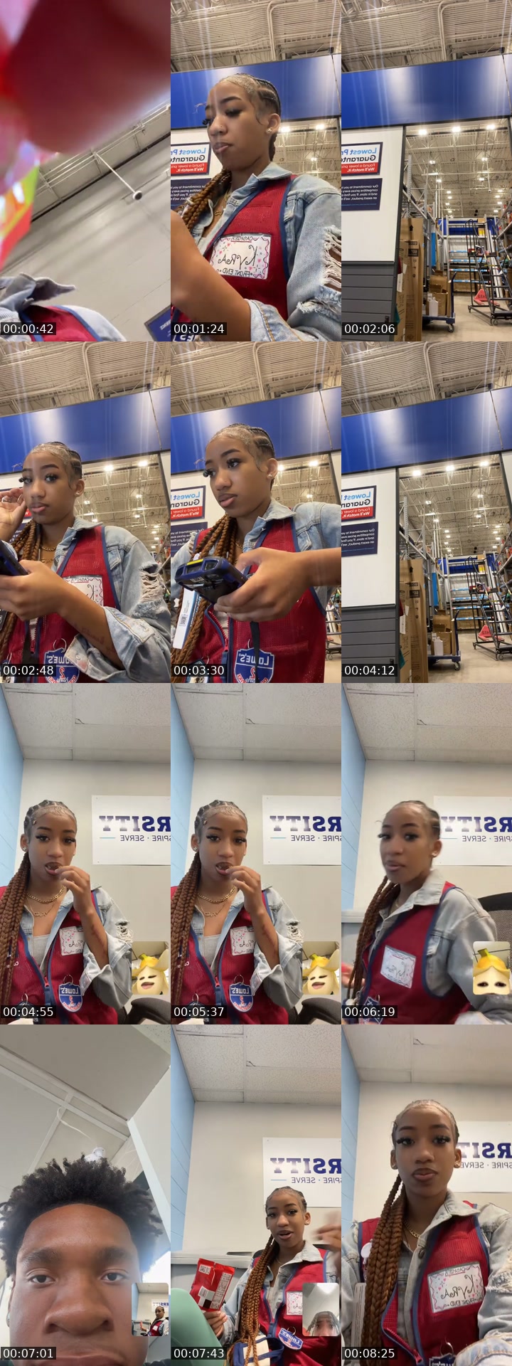 TikTok live: at workkkk by @kyraaaloverrs