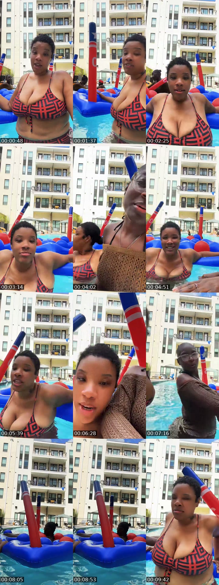TikTok live: Pool time by @hiyella_mostwanted