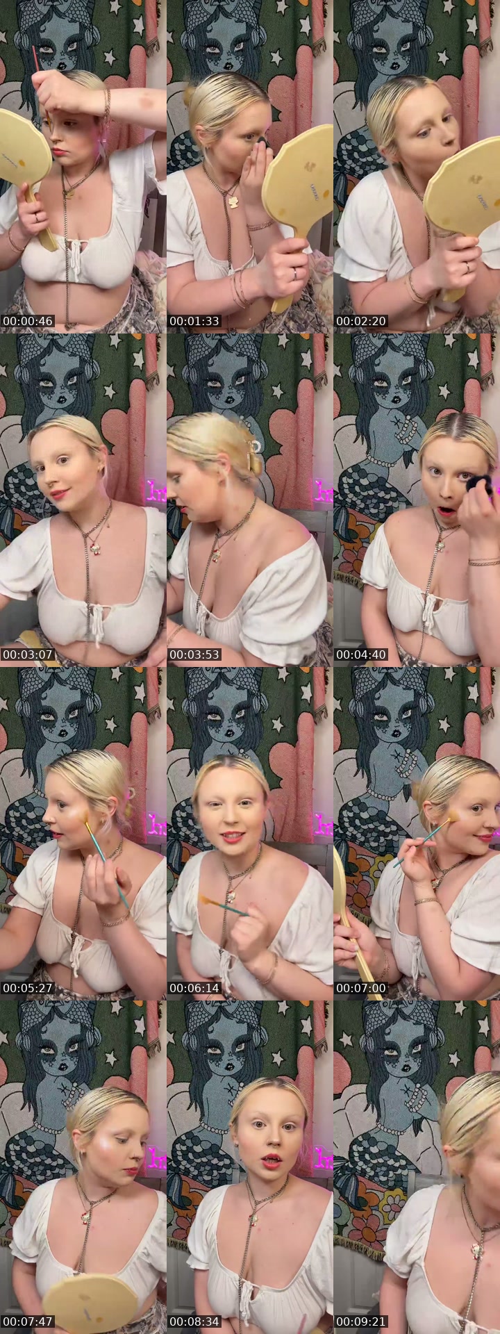 TikTok live: wig  makeup grwm 🪩💋 by @luckylucylu777
