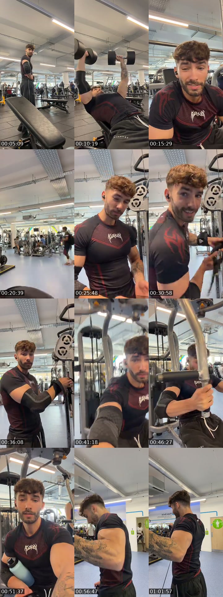 TikTok live: Push day by @maks_fitness1