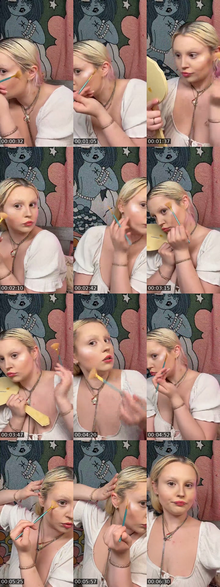 TikTok live: wig  makeup grwm 🪩💋 by @luckylucylu777