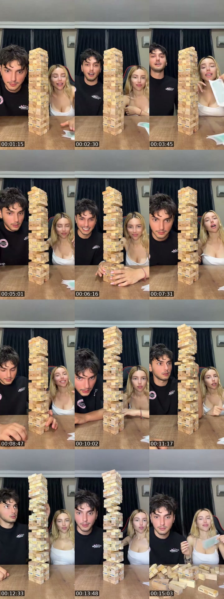 Turkey TikTok live: JENGA İMPARATORLUĞU CEZALI by @visneli.biber