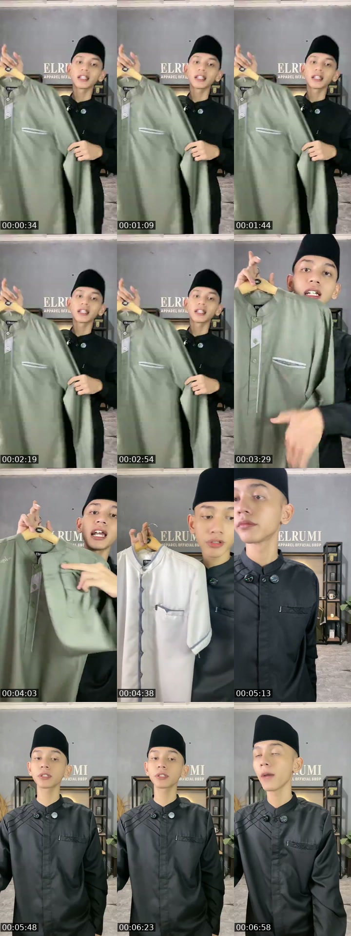 TikTok live: Promo baju koko pria by @elrumi_apparel_official