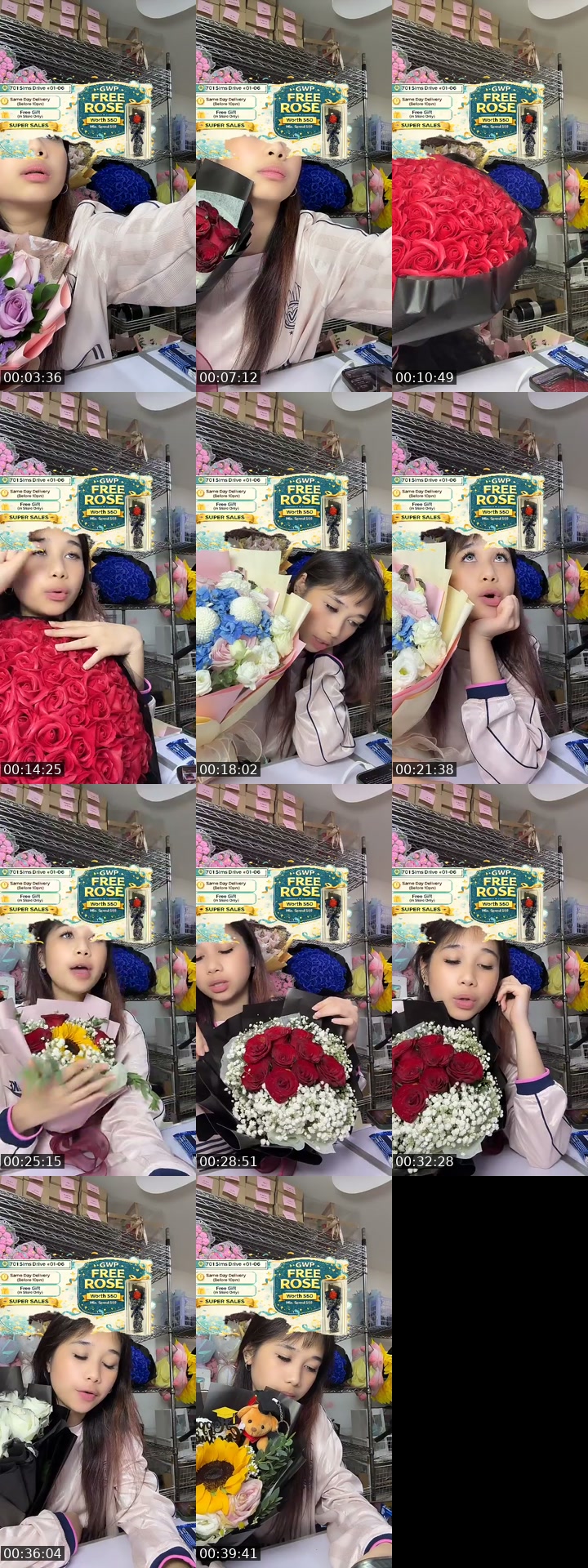 @flowershopsg TikTok live from 2026-07-14
