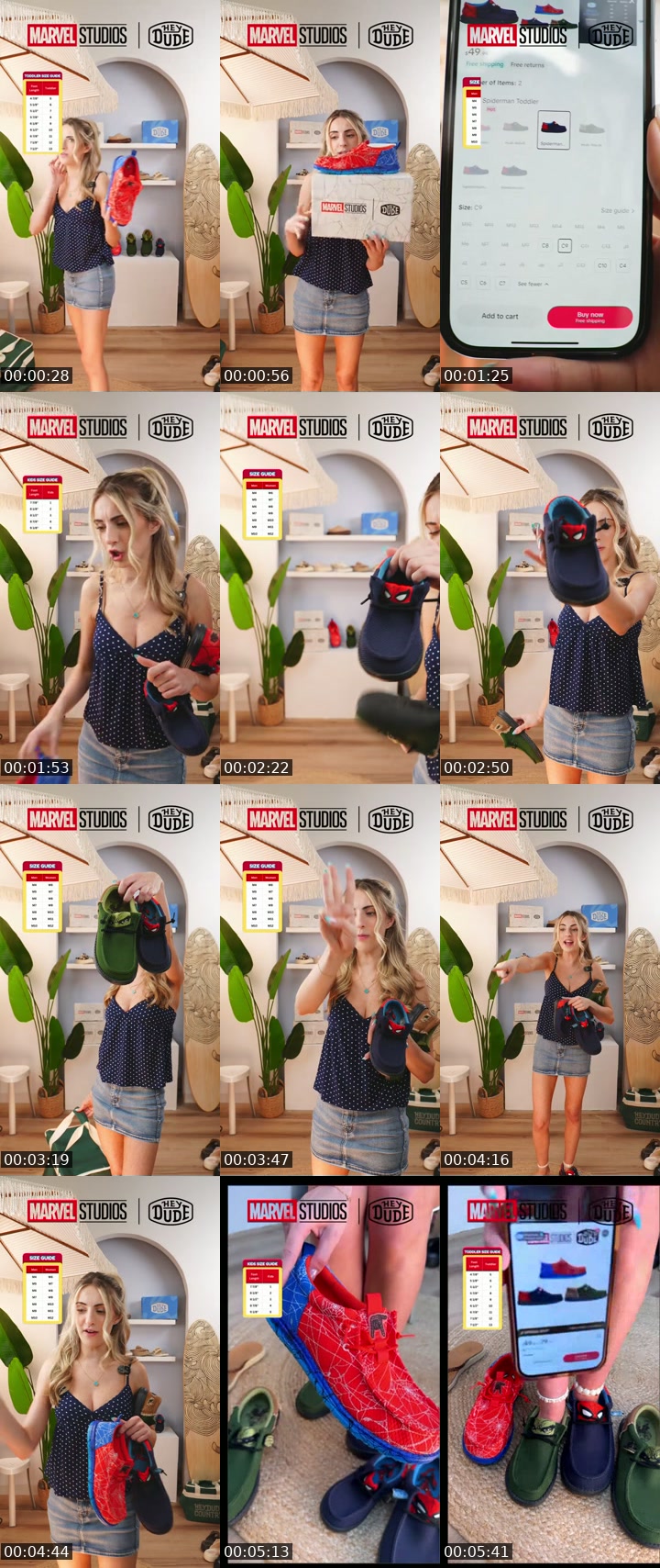 TikTok live: Spider Man Collab Official Drop! by @heydudeshop_us