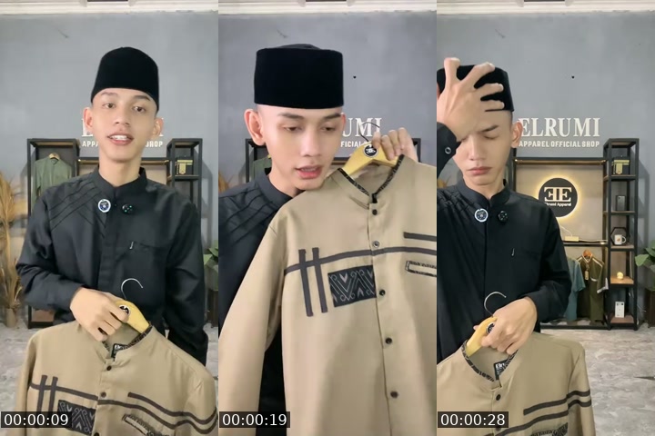 TikTok live: Promo baju koko pria by @elrumi_apparel_official