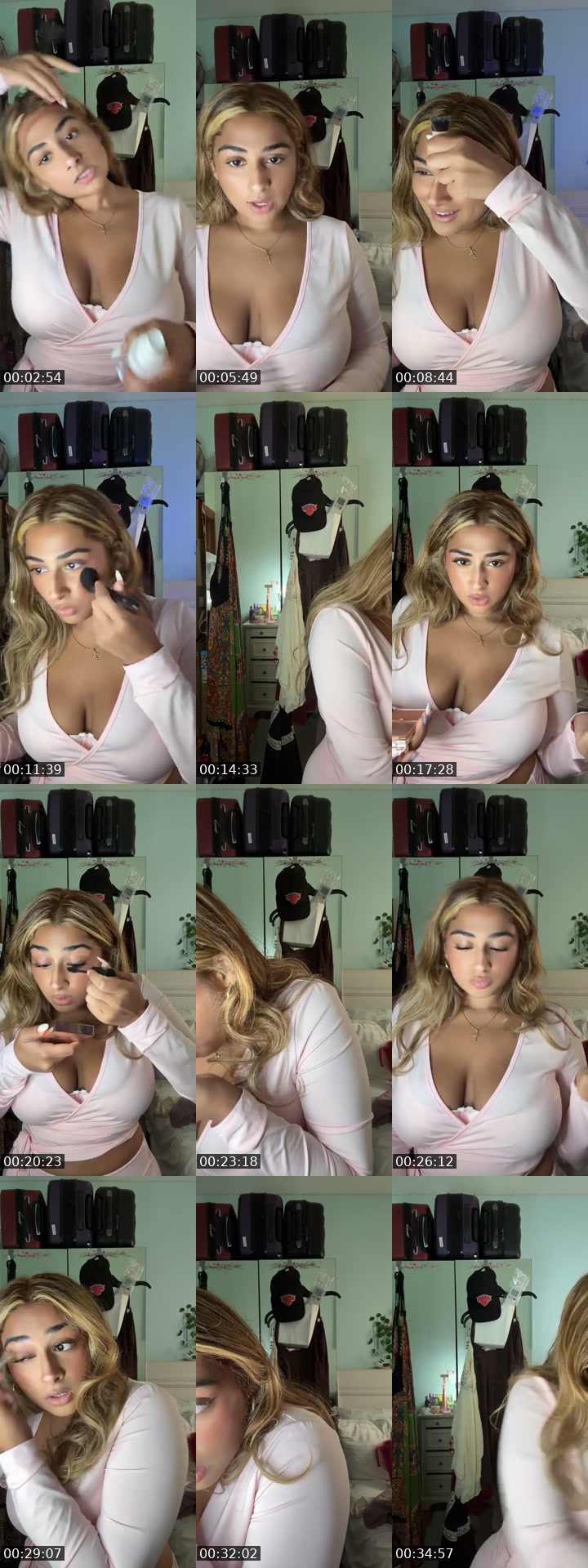 TikTok live: grwm💗💗 by @goldglittertiger