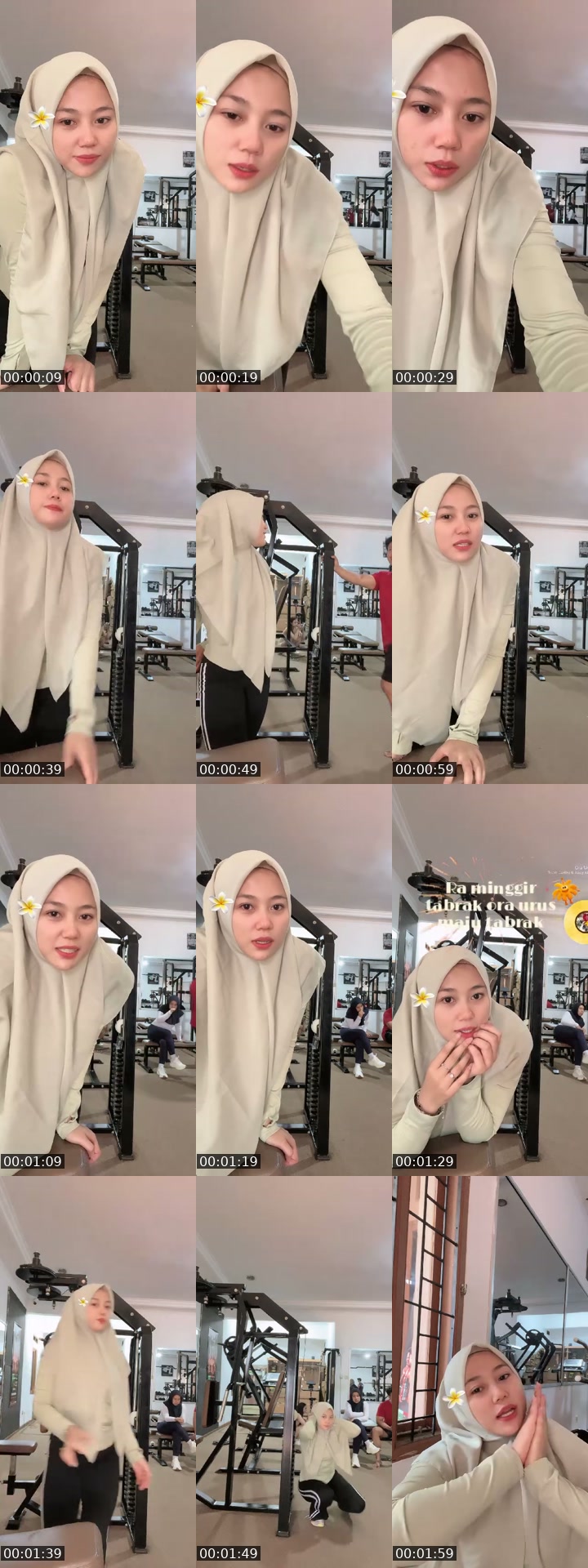 TikTok live: Gym.. by @rindatasya3