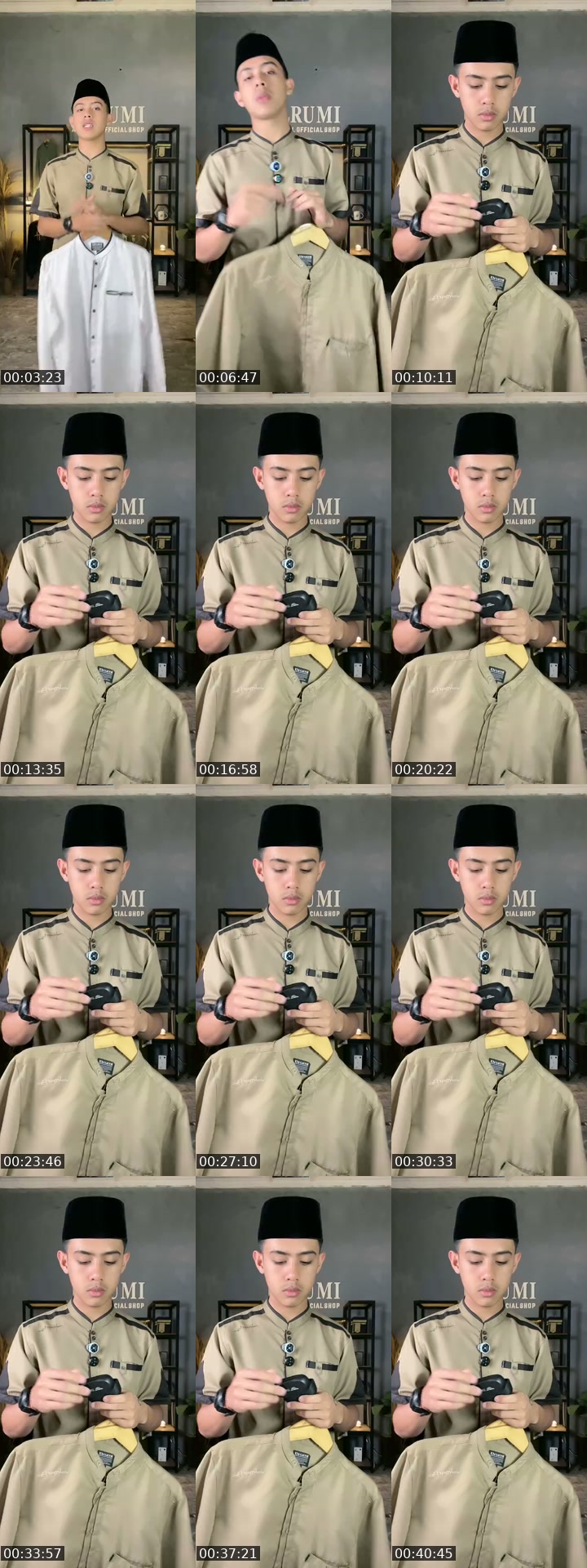 TikTok live: Promo baju koko pria by @elrumi_apparel_official