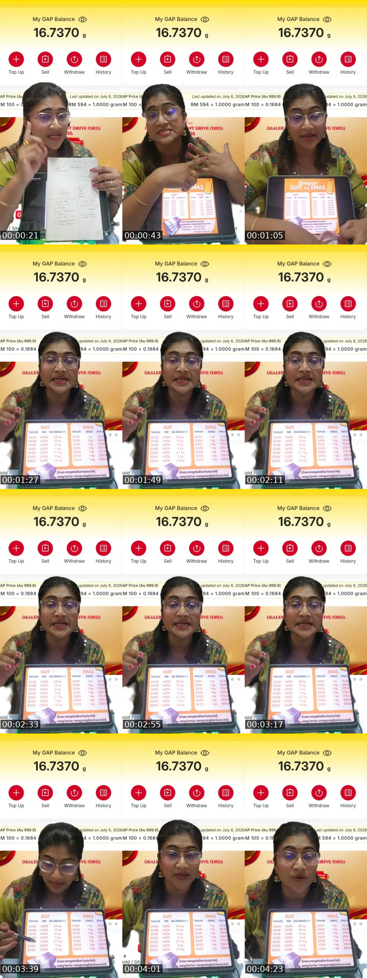 TikTok live: Cara Kumpul Gram Emas - RM100 by @dryuvaranipg