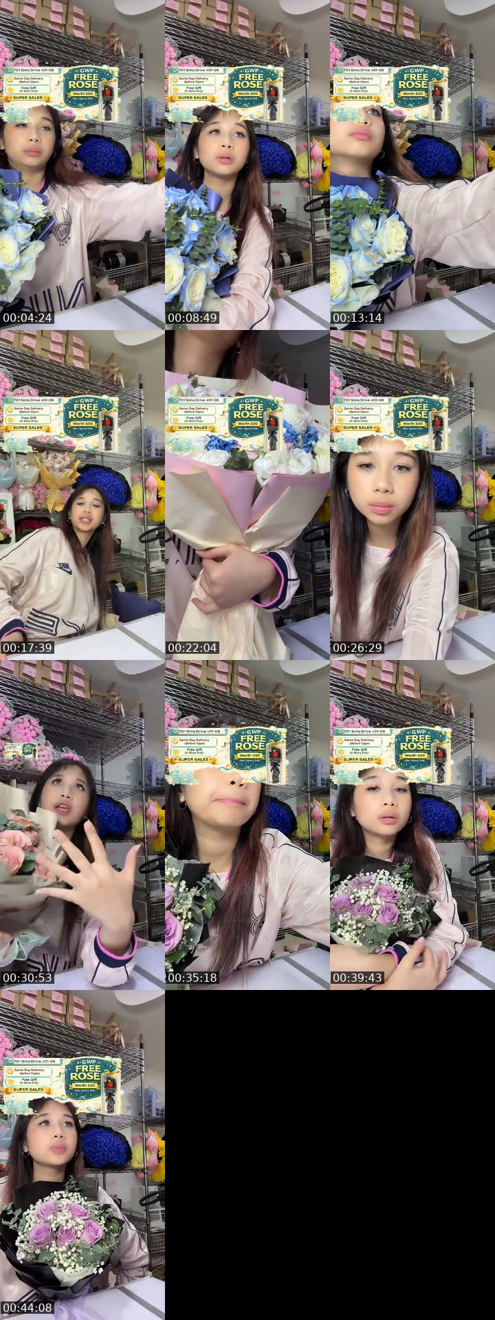 @flowershopsg TikTok live from 2026-07-14