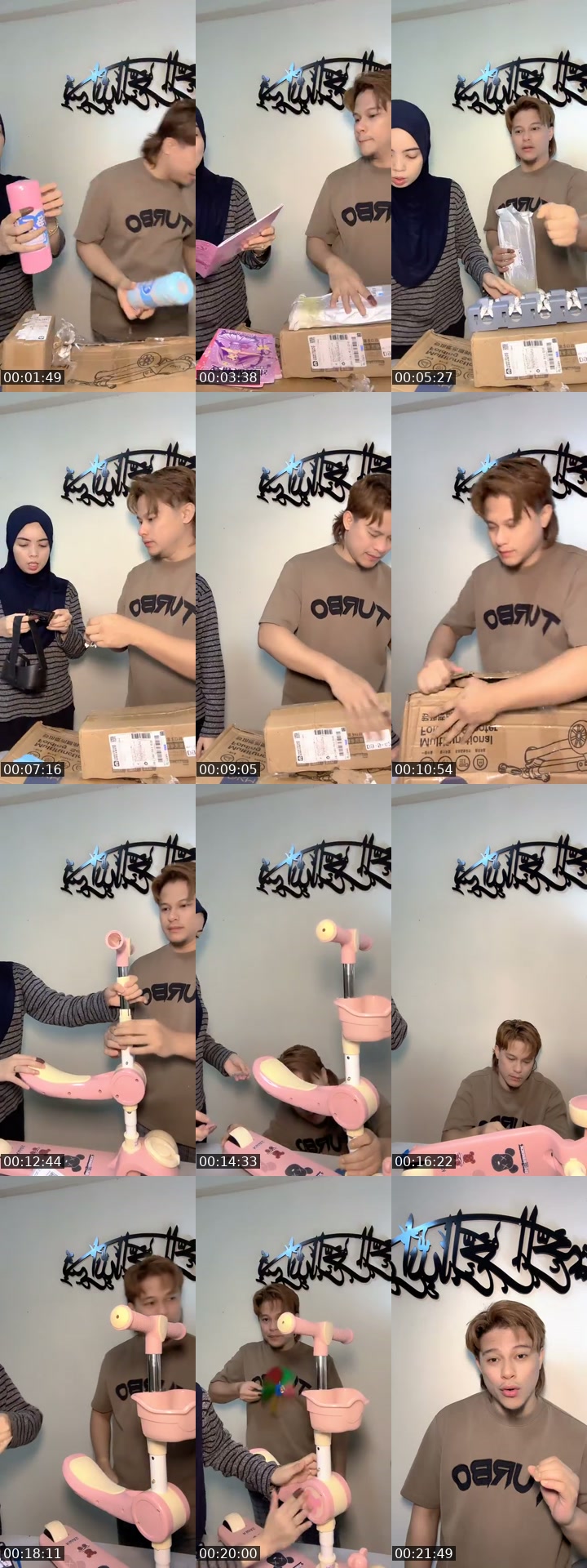 TikTok live: UNBOXING PARCEL MISTERI ! by @qusnaizieee