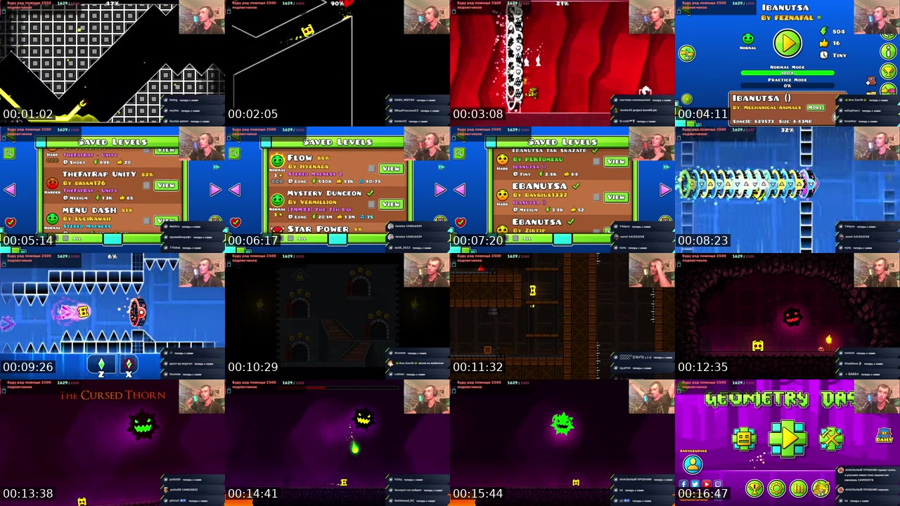 TikTok live: Geometry dash by @alex262alex