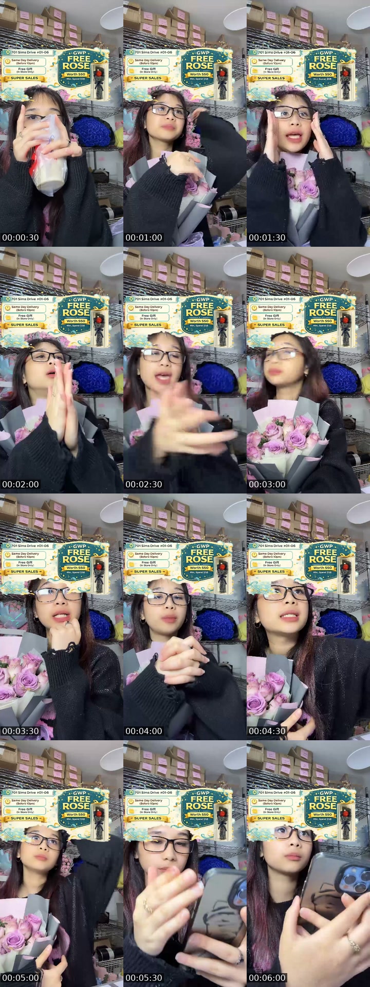 @flowershopsg TikTok live from 2026-07-15