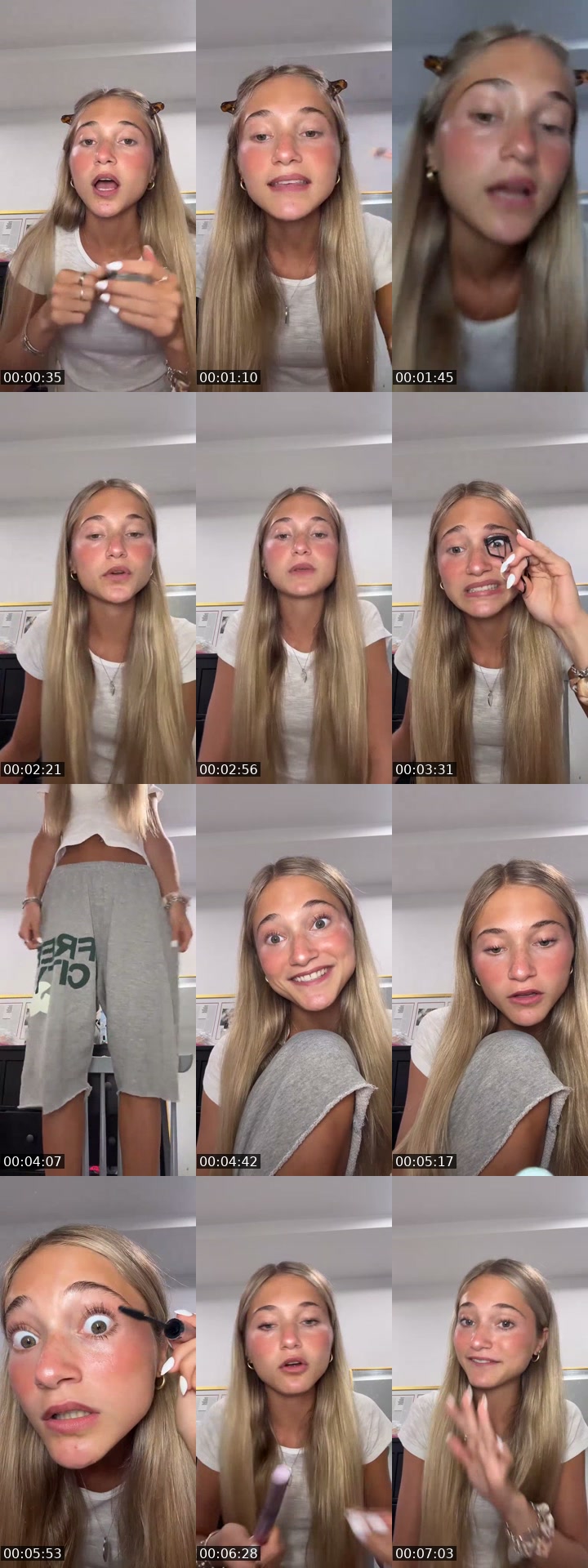 TikTok live: grwm by @allegrasgrwm