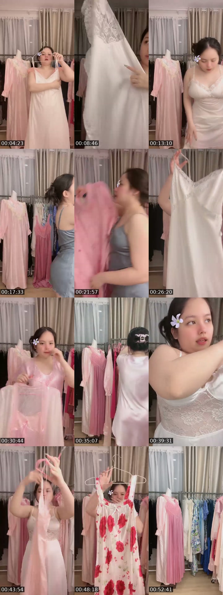 TikTok live: Beautiful Sleepwear at my shop🩵 by @joievintage66