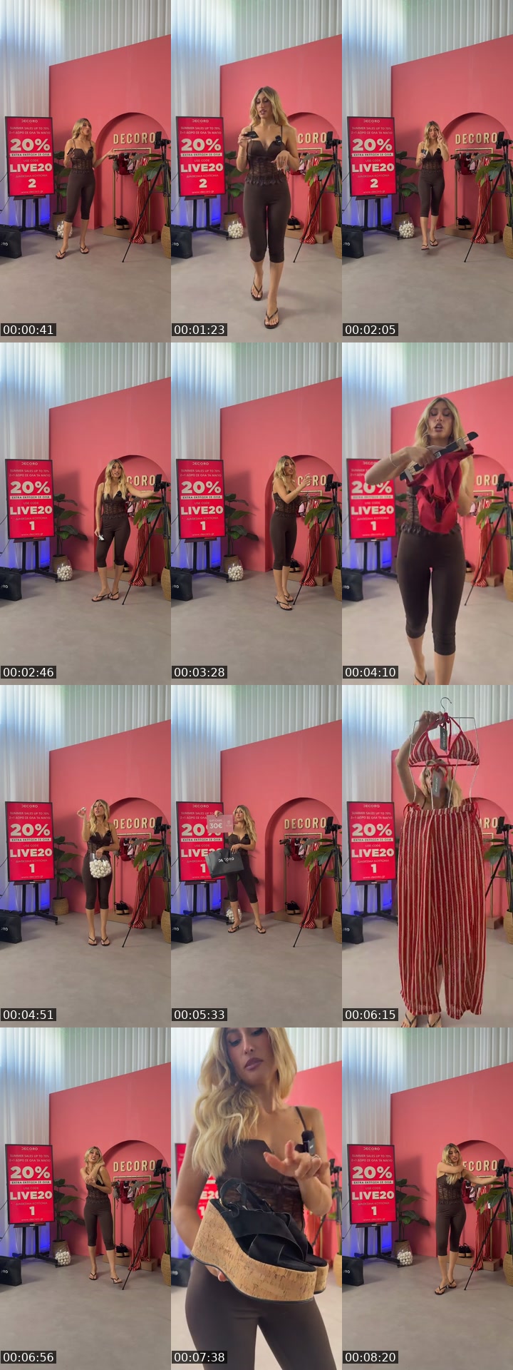 Greece TikTok live: LIVE20 extra 20% by @decoro.gr
