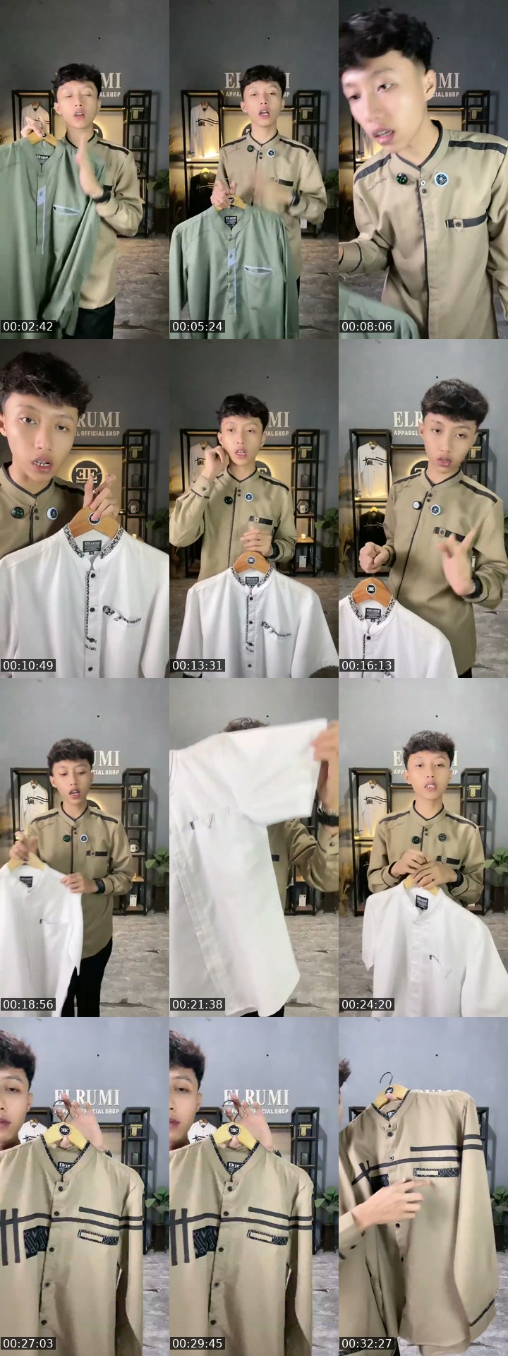 TikTok live: Promo baju koko pria by @elrumi_apparel_official