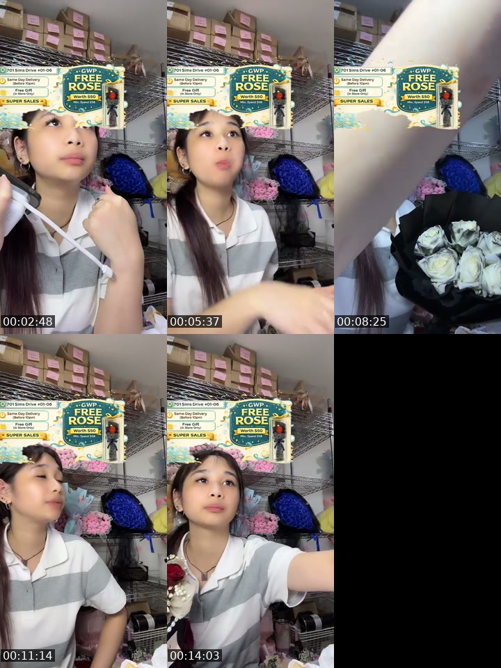 @flowershopsg TikTok live from 2026-07-16