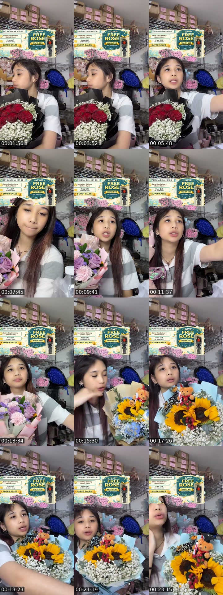 @flowershopsg TikTok live from 2026-07-16