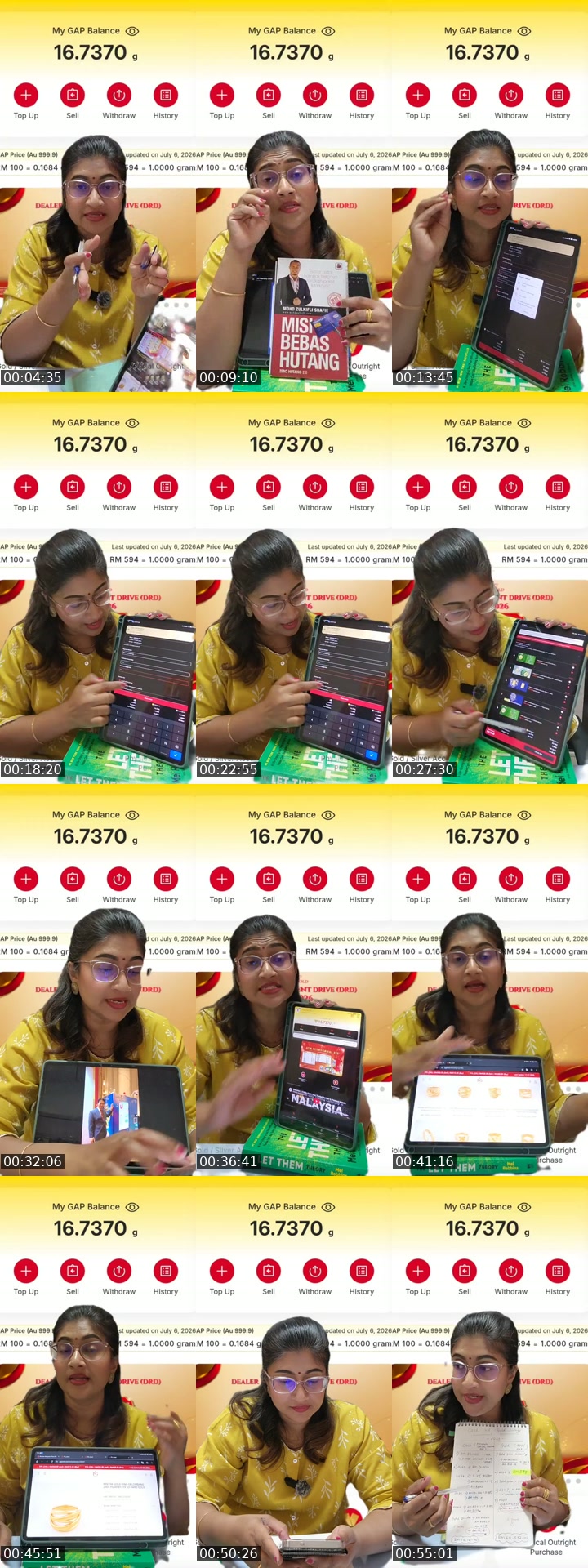 TikTok live: Cara Kumpul Gram Emas - RM100 by @dryuvaranipg