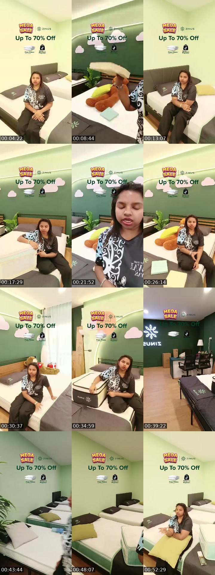 TikTok live: MEGA SALES !! DEVI NADH by @zinus.my