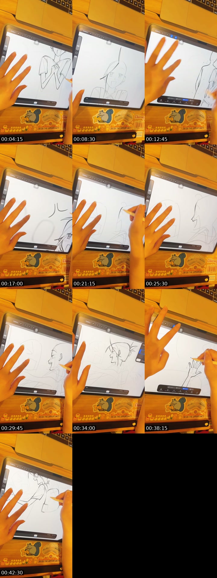 TikTok live: drawing by @jiwooundercover