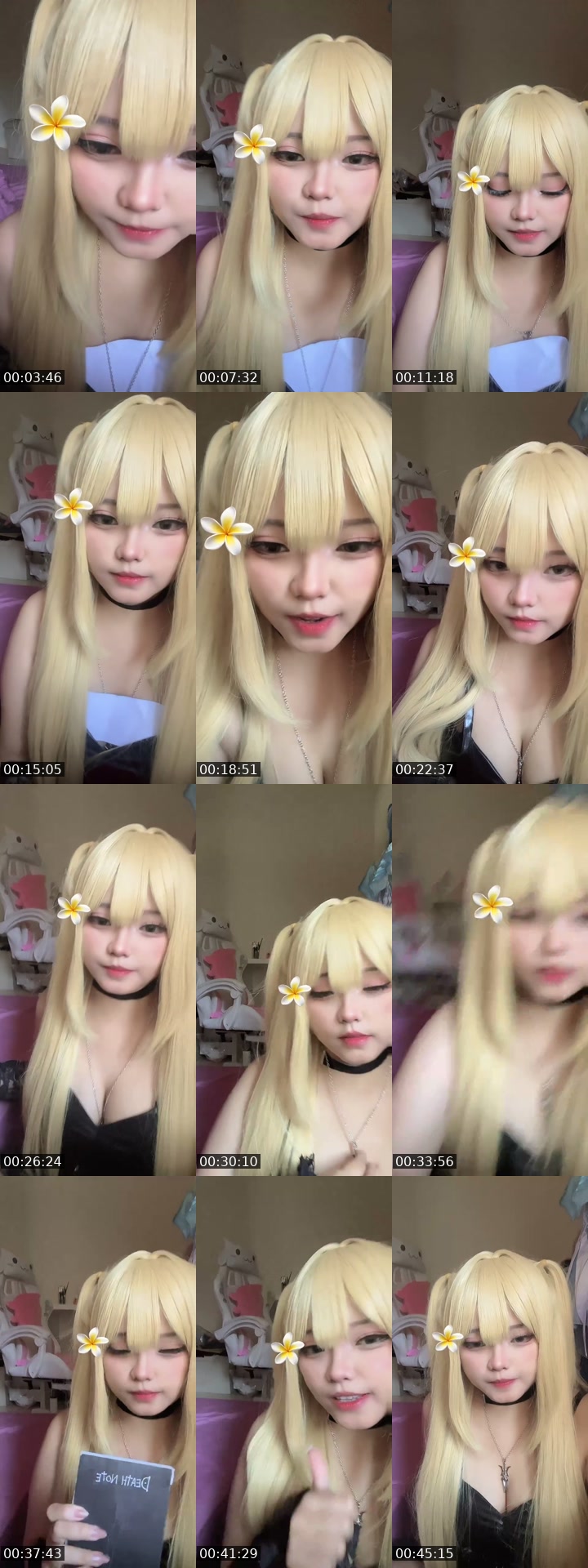 TikTok live: misa death note by @opuhime
