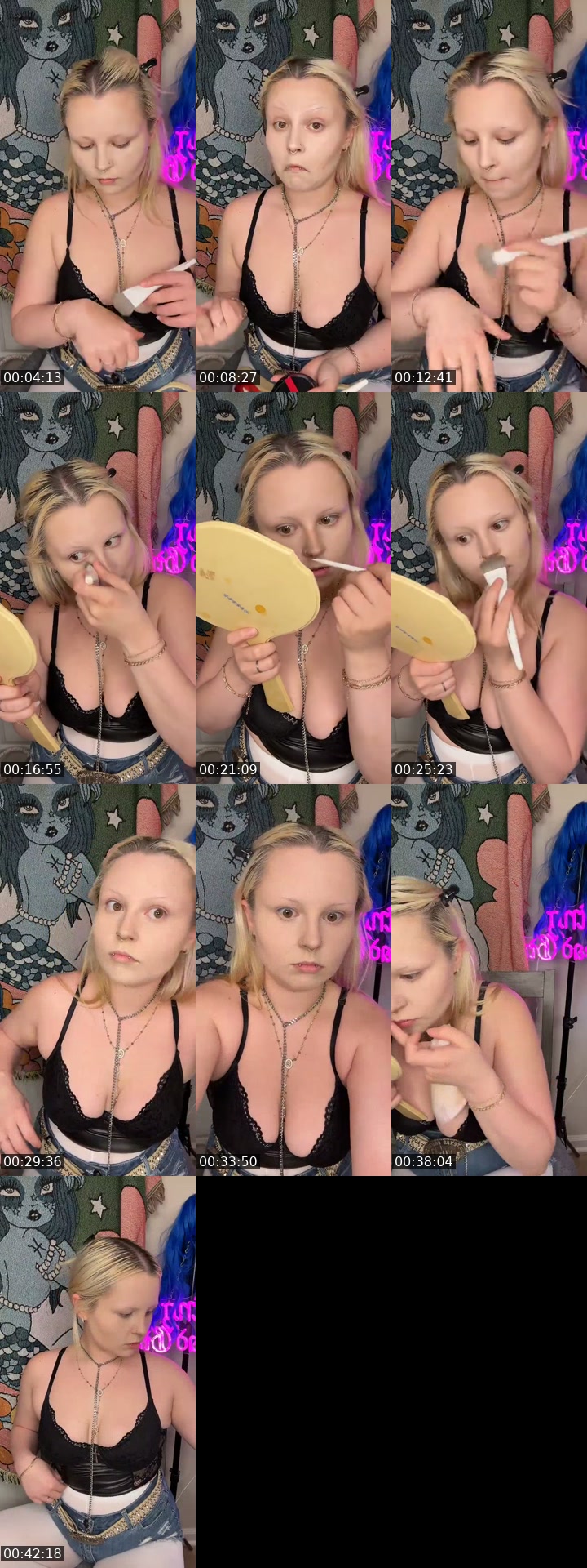 TikTok live: wig  makeup grwm 🪩💋 by @luckylucylu777