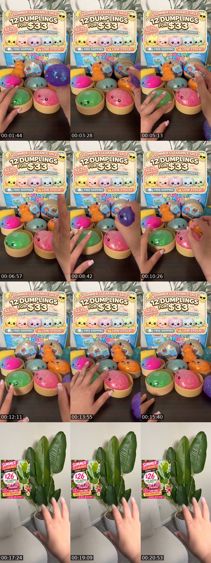 TikTok live: Dumpling Clearance! by @tiktokfindsbybeauty