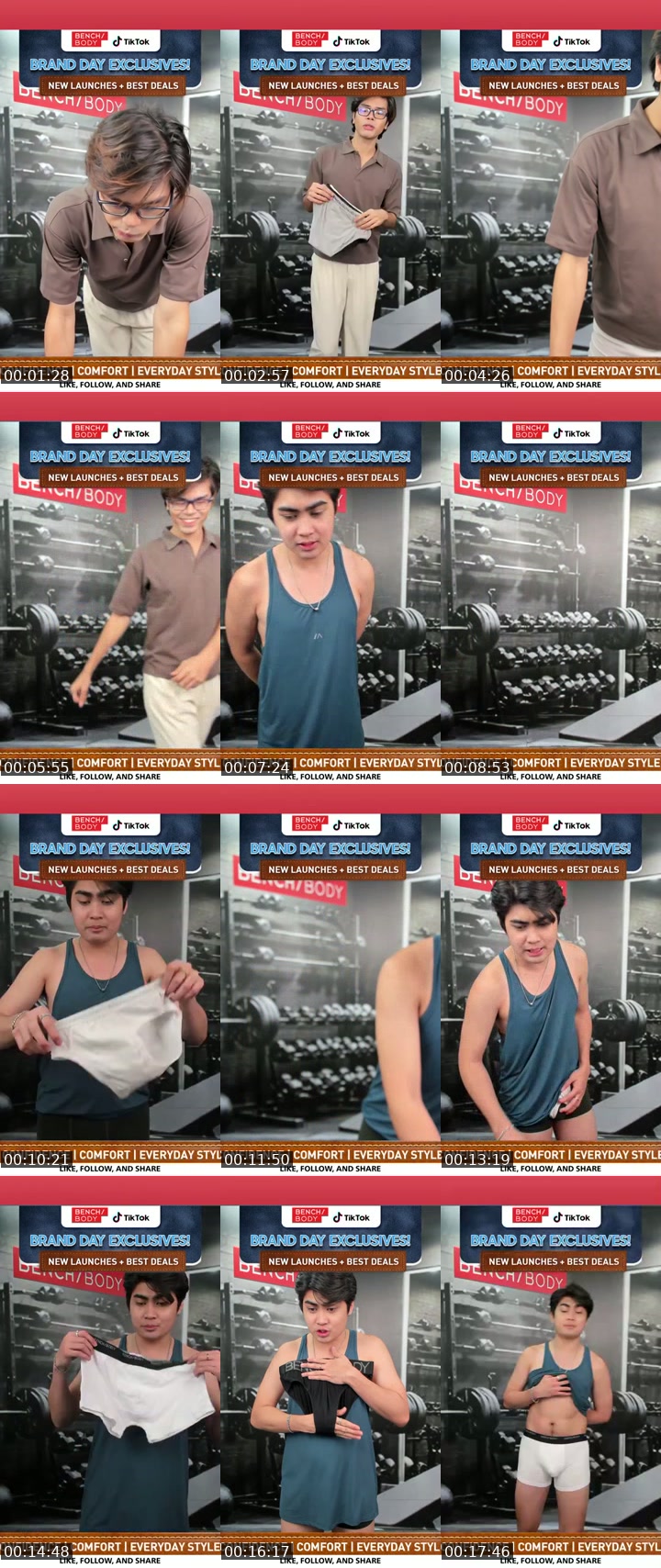 Philippines TikTok live: Bench Brand Day sale! by @benchbody.ph
