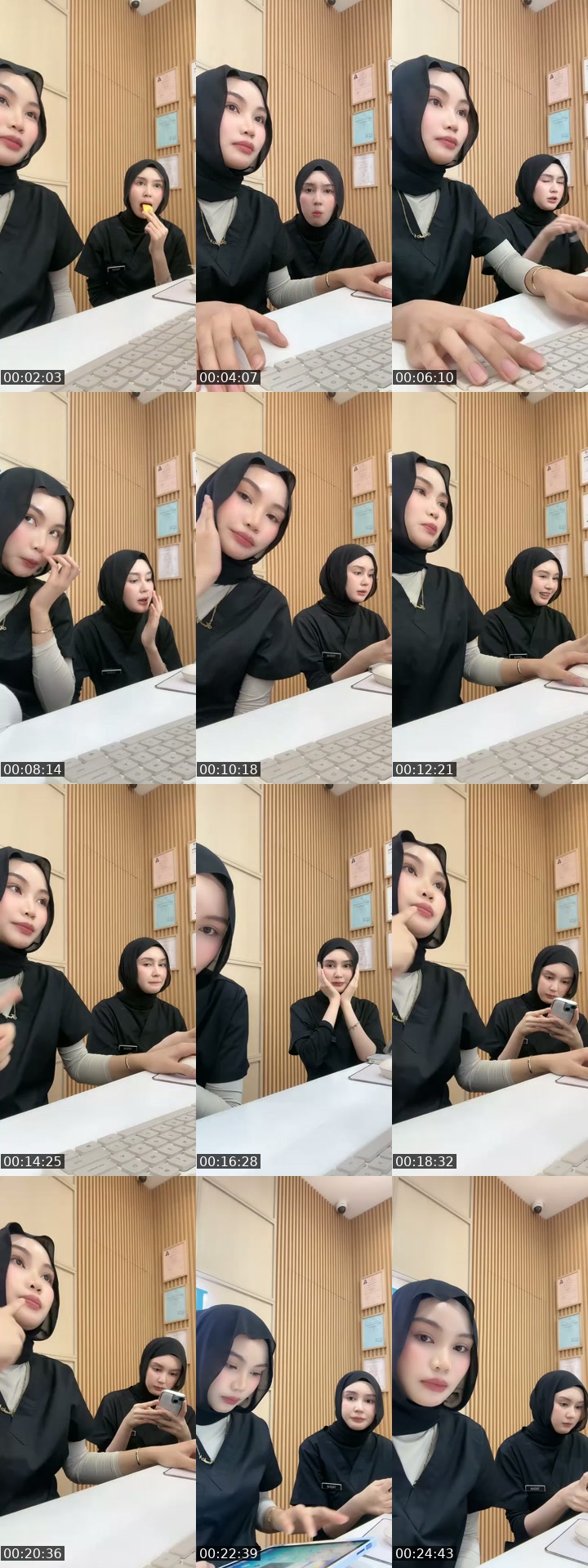 TikTok live: trio is here by @farahain143
