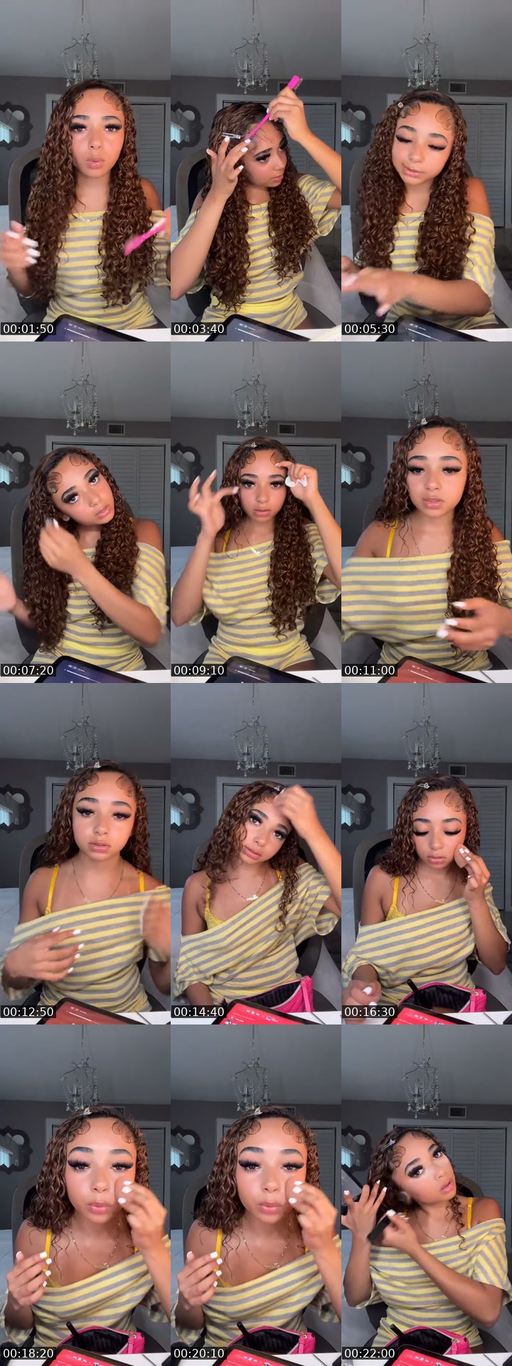 TikTok live: grwm by @teepriv4