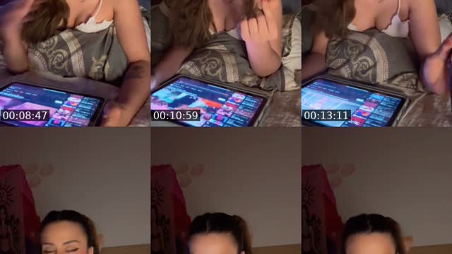 TikTok live: Just sleeping 💚🖤 @viviwo by @mommy_knows.best
