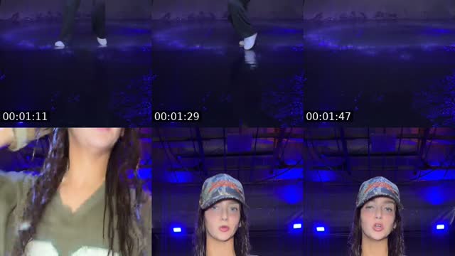 TikTok live: DANCING IN THE RAIN by @samantha_long_
