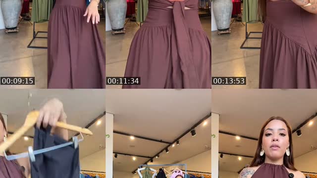 TikTok live: Provando Vestidos ✨ by @cordepimenta
