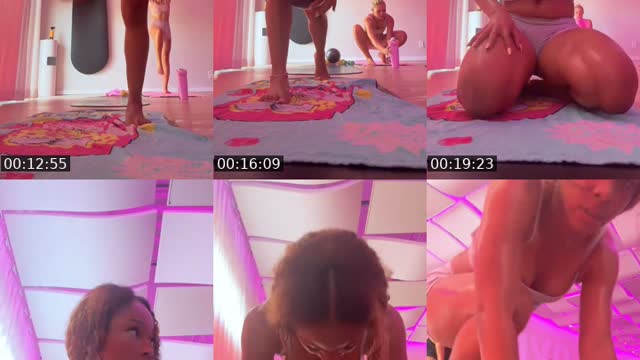 TikTok live: Hot sculpt with me 🥵🧘🏽‍♀️ by @shesarubi