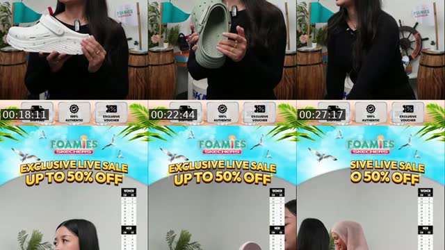 TikTok live: FOAMIES PAYDAY SALES!! by @skechersmyfoamies
