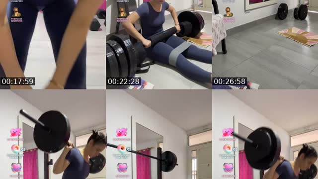 TikTok live: Día de glúteos💪🏻😍 by @natyl7997
