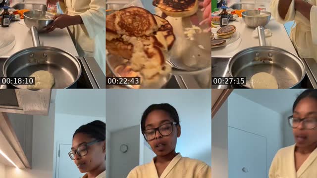 TikTok live: PANCAKES! 10 mins!!lmao by @peanutbutterlovr3