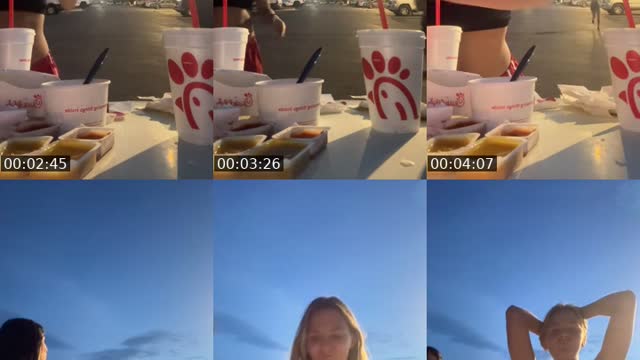 TikTok live: Food game by @itsjustmechloe158
