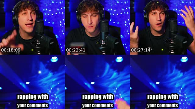 TikTok live: freestyling with your comments by @itscvsper
